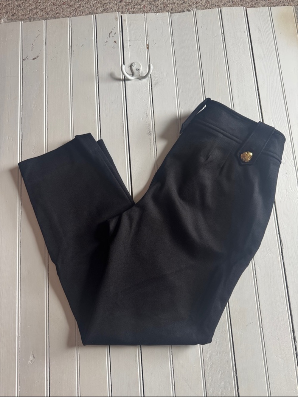 White House Black Market Jolie Straight Leg Pants Black Size 10